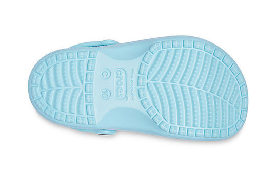 Crocs (PS) Frozen Printing Outdoor Flat Heel Sports Blue Sandals 207078-4O9 Crocs (PS) Frozen Printing Outdoor Flat Heel Sports Blue Sandals 207078-4O9