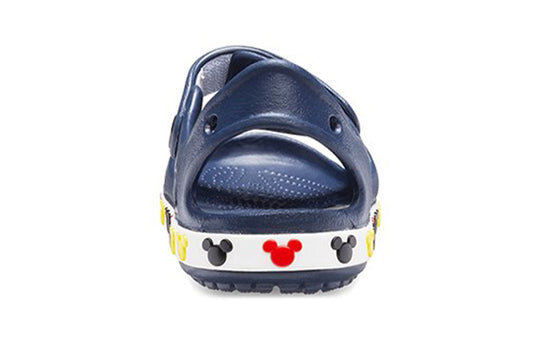 Crocs (PS) Funny Mickey Velcro Outdoor Open Toe Flat Heel Sports Deep Blue Sandals 206171-410 Crocs (PS) Funny Mickey Velcro Outdoor Open Toe Flat Heel Sports Deep Blue Sandals 206171-410
