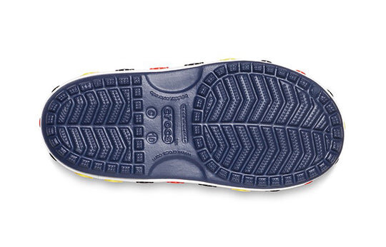 Crocs (PS) Funny Mickey Velcro Outdoor Open Toe Flat Heel Sports Deep Blue Sandals 206171-410 Crocs (PS) Funny Mickey Velcro Outdoor Open Toe Flat Heel Sports Deep Blue Sandals 206171-410