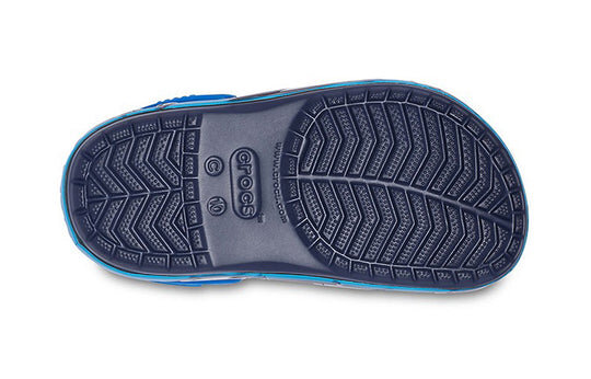 Crocs (PS) Funny Shark Pattern Outdoor Flat Heel Sports Deep Blue Sandals 207070-410 Crocs (PS) Funny Shark Pattern Outdoor Flat Heel Sports Deep Blue Sandals 207070-410