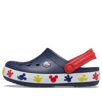 Crocs (PS) Mickey Outdoor Flat Heel Sports Deep Blue Sandals 207077-410 Crocs (PS) Mickey Outdoor Flat Heel Sports Deep Blue Sandals 207077-410