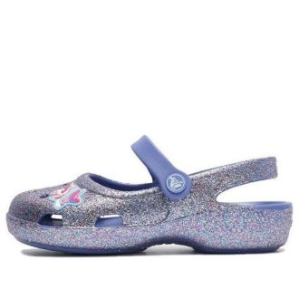 Crocs (PS) Outdoor Flat Heel Shiny Sports Blue Sandals 206370-434 Crocs (PS) Outdoor Flat Heel Shiny Sports Blue Sandals 206370-434