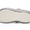 Crocs (PS) Outdoor Flat Heel Shiny Sports Silver Sandals 206370-93R Crocs (PS) Outdoor Flat Heel Shiny Sports Silver Sandals 206370-93R