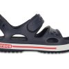 Crocs (PS) Velcro Flat Sports Deep Blue Sandals 14854-462