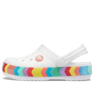Crocs Rainbow Outdoor Beach Sports Big Boys White Sandals 207007-100
