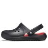 Crocs Reviva Beach Sandals Black Red 205852-0BU