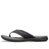 Crocs Santa Cruz Canvas Flip Flops “Black Slate Gray” 205612-0DD