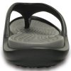 Crocs Soft Sole Cozy Flip-Flops Unisex Black Gray 10024-05M