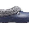 Crocs Stay Warm Cozy Wear-Resistant Sports Unisex Blue Sandals 204563-4HE