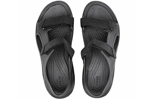 Crocs Swiftwater Light Cozy Sports Black Sandals 206526-060 Crocs Swiftwater Light Cozy Sports Black Sandals 206526-060