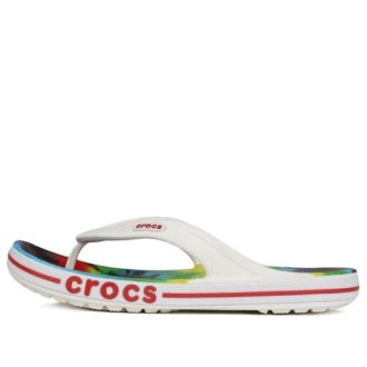 Crocs Tie Dye Pattern Flip-Flops Slippers White Unisex “White” 206358-94S Crocs Tie Dye Pattern Flip-Flops Slippers White Unisex “White” 206358-94S