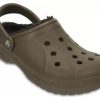 Crocs Winter Lined Clogs “Walnut Espresso” 203766-23J