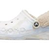 Crocs (WMNS) Baya Lined Fuzz Strap Marbled Clog “White Multi” 209241