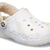 Crocs (WMNS) Baya Lined Fuzz Strap Marbled Clog “White Multi” 209241
