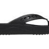 Crocs (WMNS) Baya Platform Cut Out Detail Flip Flops “Black” 208395-001
