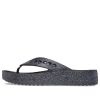 Crocs (WMNS) Baya Platform Glitter Flip Sandals “Black” 208463