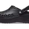 Crocs (WMNS) Baya Platform Lined Clog Sandals “Black” 208708-001