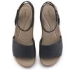 Crocs (WMNS) Brooklyn Ankle Strap Wedge Sandals “Black Beige” 209406-07H