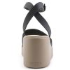 Crocs (WMNS) Brooklyn Ankle Strap Wedge Sandals “Black Beige” 209406-07H