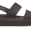 Crocs (WMNS) Brooklyn Croco Low Espresso Sandal “Brown” 208585-206