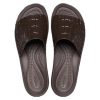 Crocs (WMNS) Brooklyn Croco Shine Slide Sandals “Espresso” 209253-206