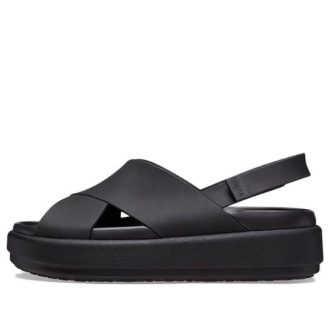 Crocs (WMNS) Brooklyn Luxe Cross Strap “Black” 209407-060