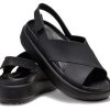 Crocs (WMNS) Brooklyn Luxe Cross Strap “Black” 209407-060