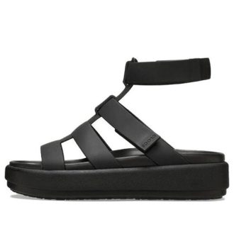 Crocs (WMNS) Brooklyn Luxe Gladiator Sandals “Black” 209557-060