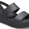 Crocs (WMNS) Brooklyn Thick Sole Casual Black Sandals 206453-060