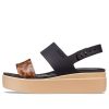 Crocs (WMNS) Brooklyn Tort Low Wedge “Black Brown” 207864-0C4