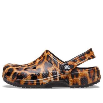 Crocs (WMNS) Classic clog animal Printing Beach Casual Sandals Leopard print 206676-90L Crocs (WMNS) Classic clog animal Printing Beach Casual Sandals Leopard print 206676-90L