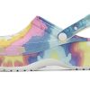 Crocs (WMNS) Classic clog clouds Tie Dye Printing Lightweight Cozy Sports Sandals Pink Blue 207151-94S