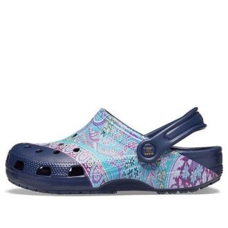 Crocs (WMNS) Classic Clog Liberty London Beach Deep Blue Sandals 206447-410 Crocs (WMNS) Classic Clog Liberty London Beach Deep Blue Sandals 206447-410