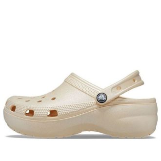 Crocs (WMNS) Classic Clog Platform Shimmer “Vanilla” 208590-108 Crocs (WMNS) Classic Clog Platform Shimmer “Vanilla” 208590-108