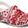 Crocs (WMNS) Classic Holiday Sweater Graphic “Red White” 209237-90H