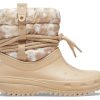 Crocs (WMNS) Classic Neo Puff Luxe Boots “Beige White” 207312-2E9