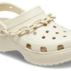 Crocs (WMNS) Classic Platform Chain Clogs “Bone” 209022-2Y2