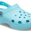 Crocs (WMNS) Classic Platform Clog “Pure Water” 206750-4SS
