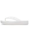 Crocs (WMNS) Classic Platform Flip Flop “White” 207714-100