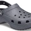 Crocs (WMNS) Classic Platform Glitter II Clog “Black” 207770-001