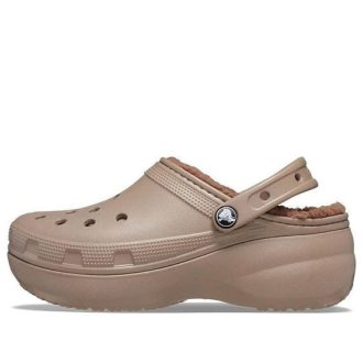 Crocs (WMNS) Classic Platform Lined Clogs “Mushroom” 207938-195