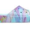 Crocs (WMNS) Classic Platform Palm Print Slide “Blue Multi-Color” 208607-4NQ