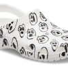 Crocs (WMNS) Classic Skull Print Clogs “White Black” 208993-103