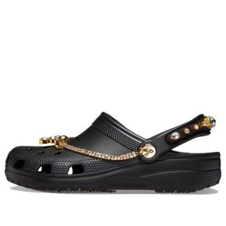 Crocs (WMNS) Classic Tiara Clogs “Black Gold” 209684-001