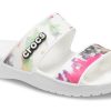 Crocs (WMNS) Classic Tie-dye Graphic Sandal “Black Green” 207283-94S