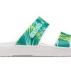 Crocs (WMNS) Classic Tropical Outdoor Flat Heel Sports Slippers White Green 207183-94S
