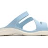 Crocs (WMNS) Flat Heel Sports Slippers Blue 203998-4JQ
