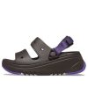 Crocs (WMNS) Hiker Xscape Sandal “Espresso Neon Purple” 208181-2A0
