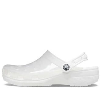 Crocs (WMNS) Jelly Crocs Transparent Unisex White Sandals 206908-100