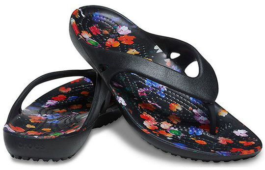 Crocs (WMNS) Kadee 2 Printed Flip Minimalistic Casual Flip-Flops Black 206866-001 Crocs (WMNS) Kadee 2 Printed Flip Minimalistic Casual Flip-Flops Black 206866-001